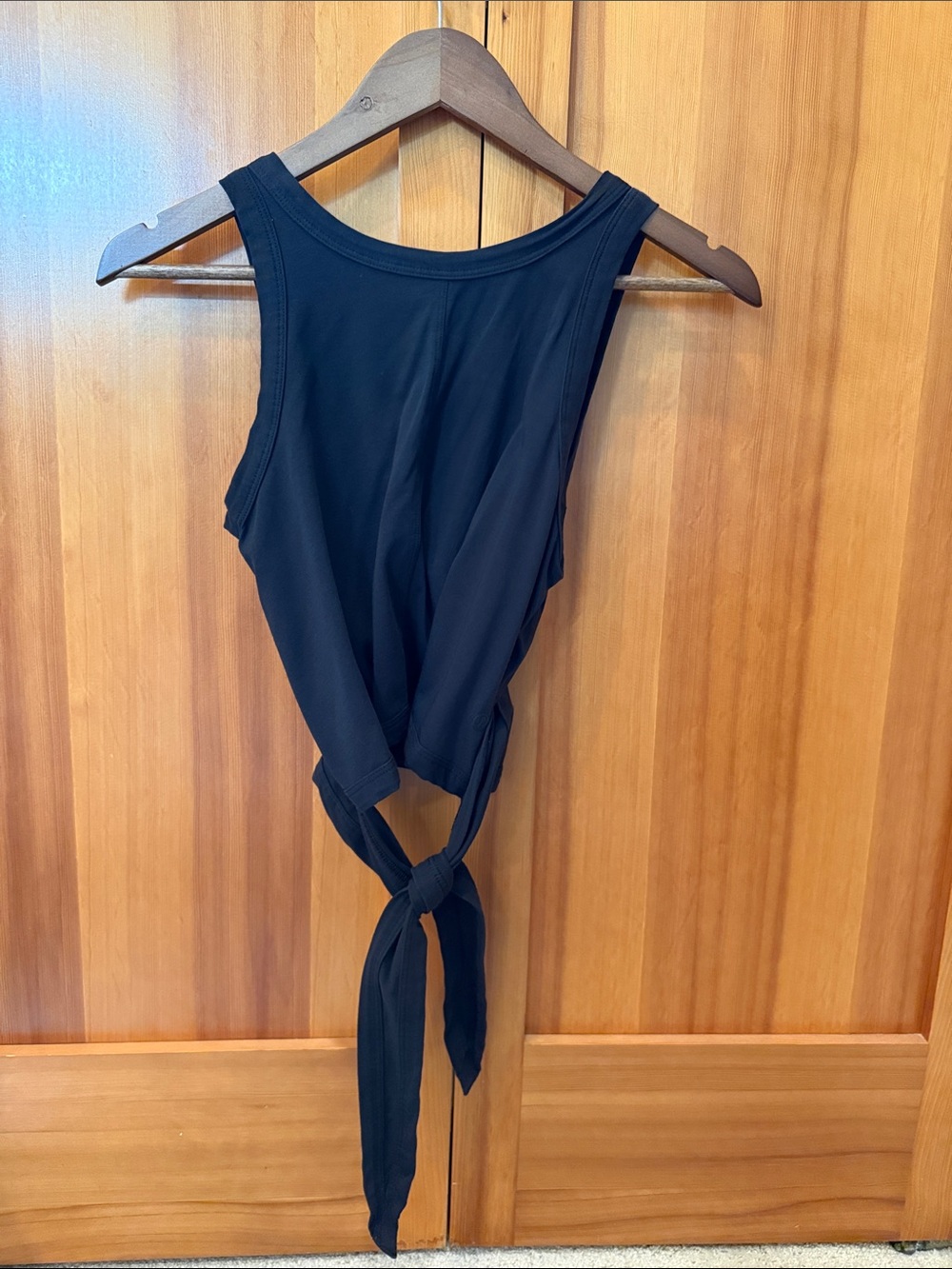 lululemon athletica Black Tie-Back Tank